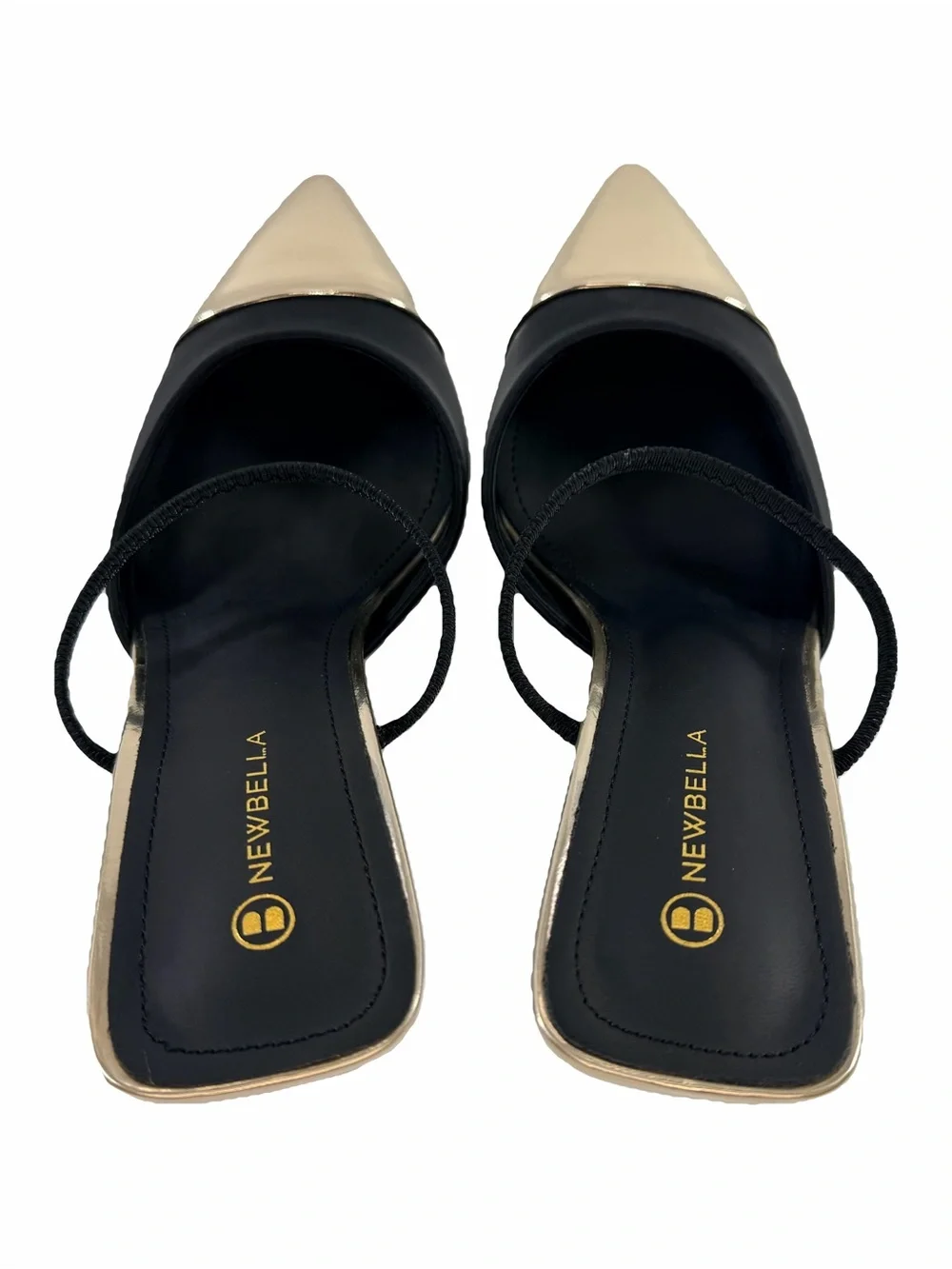NWT NEWBELLA Pointed Toe Kitten Heel Mules Size 8